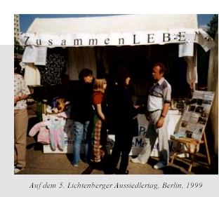 auf dem 5. lichtenberger aussiedlertag, berlin, 1999