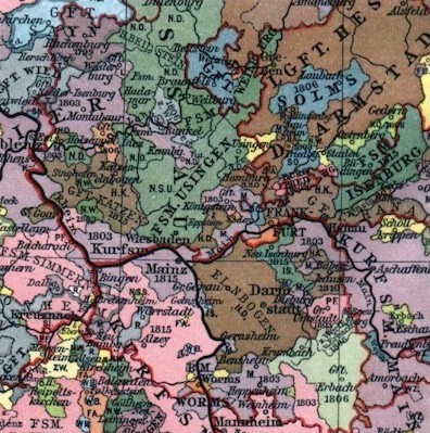 Auswanderungsgebiet Hessen