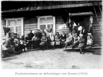 Trudarmistinnen im Arbeitslager von Sysran (1945)